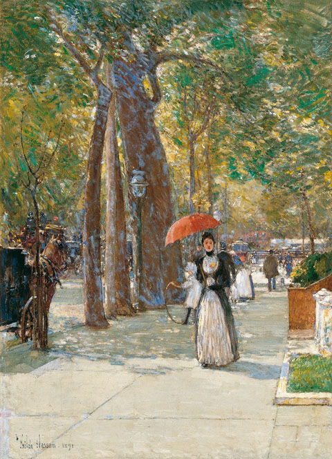 Childe Hassam, Fifth Avenue at Washington Square, New York 1891 Museo Nacional Thyssen‑Bornemisza, Madrid, Spain